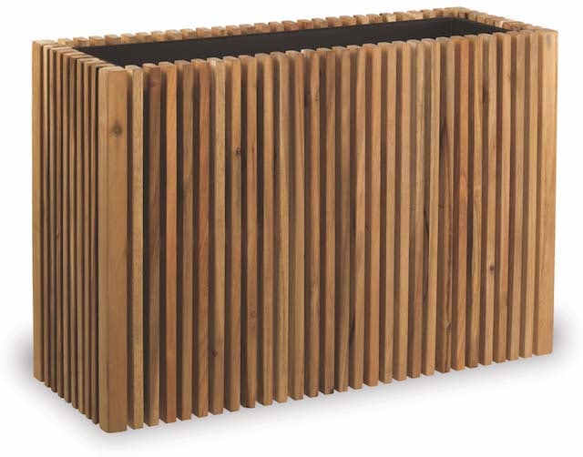 Yerba acacia rectangular planter