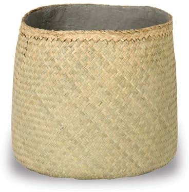 Yerba round longan seagrass pot