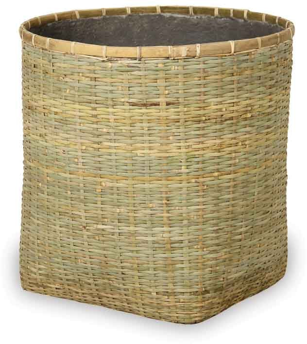 Yerba rounded square planter