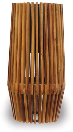 Yerba short acacia wood planter