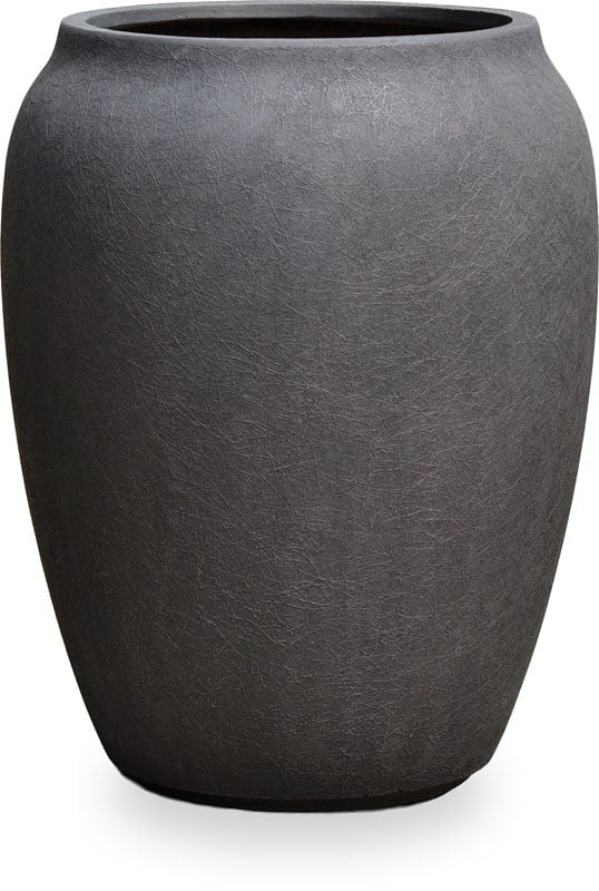 Zafra egg japandi planter, brown